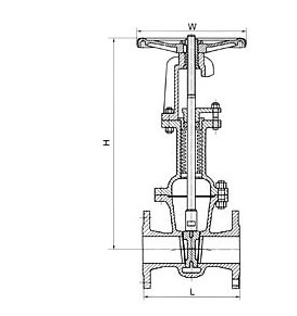 不銹鋼高壓閘閥尺寸結(jié)構(gòu)圖 不銹鋼高壓閘閥尺寸結(jié)構(gòu)圖