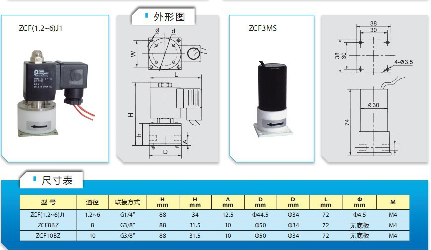 耐腐蝕電磁閥外形圖 耐腐蝕電磁閥外形圖