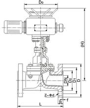 電動(dòng)隔膜閥,電動(dòng)襯膠隔膜閥–外形尺寸和連接結(jié)構(gòu)圖尺寸 電動(dòng)隔膜閥,電動(dòng)襯膠隔膜閥–外形尺寸和連接結(jié)構(gòu)圖尺寸