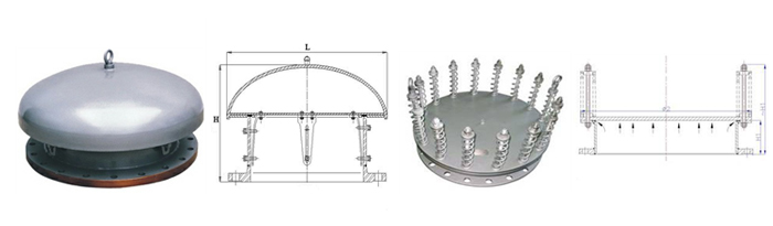 呼吸人孔,(阻火)緊急放空人孔,緊急泄壓人孔結(jié)構(gòu)尺寸 呼吸人孔,(阻火)緊急放空人孔,緊急泄壓人孔結(jié)構(gòu)尺寸