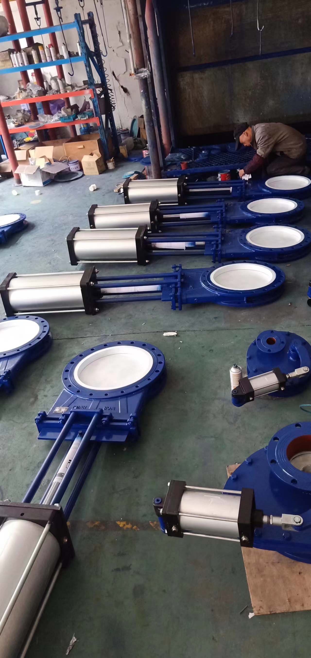 氣動陶瓷刀閘閥實物圖片 氣動陶瓷刀閘閥實物圖片