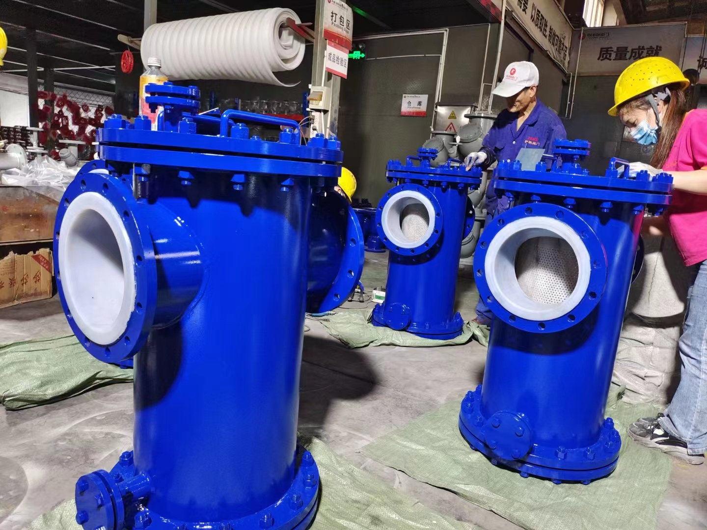 襯氟藍(lán)式過濾器高清實(shí)物圖 襯氟藍(lán)式過濾器高清實(shí)物圖