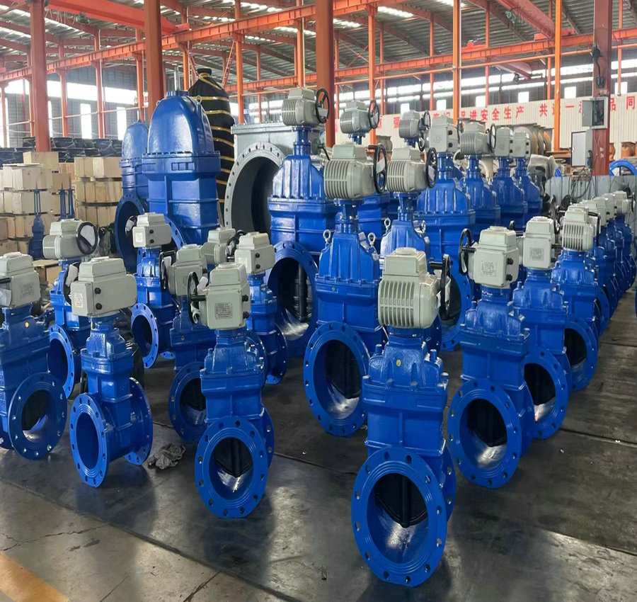 電動軟密封閘閥實物圖 電動軟密封閘閥實物圖