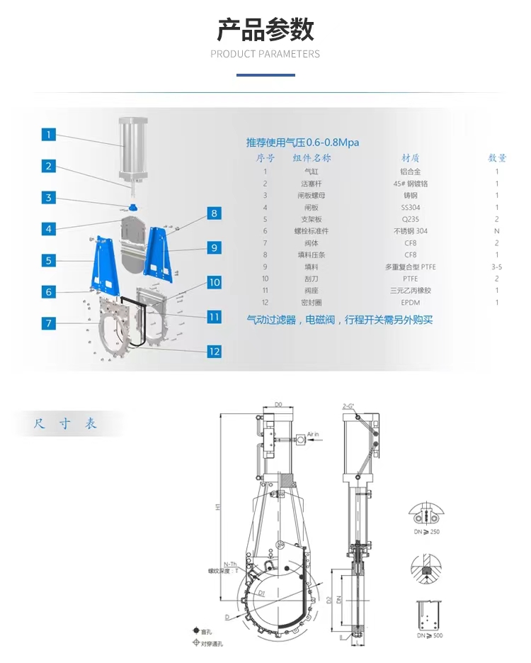 氣動刀閘閥,氣動插板閥參數(shù)外形尺寸結(jié)構(gòu)圖 氣動刀閘閥,氣動插板閥參數(shù)外形尺寸結(jié)構(gòu)圖